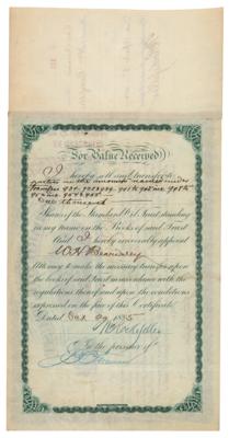 Lot #129 John D. Rockefeller, Henry Flagler, and Jabez A. Bostwick Document Signed - Image 2