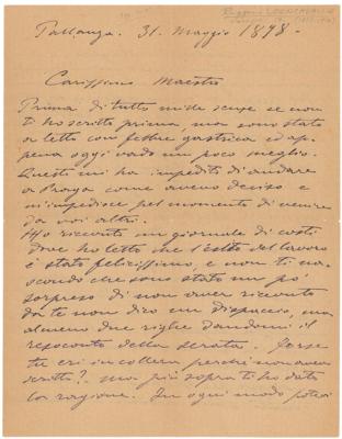 Lot #632 Ruggero Leoncavallo Autograph Letter Signed - Image 1