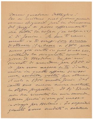 Lot #632 Ruggero Leoncavallo Autograph Letter Signed - Image 2