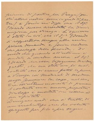 Lot #632 Ruggero Leoncavallo Autograph Letter Signed - Image 3