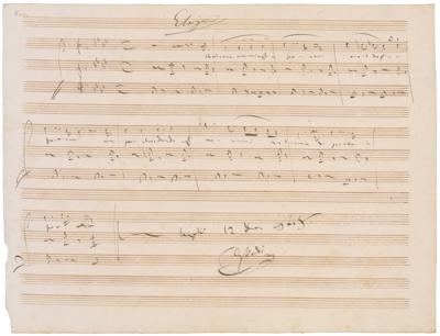 Lot #556 Giuseppe Verdi AMQS from 'Luisa Miller' - Image 1
