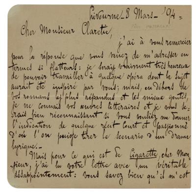 Lot #535 Pietro Mascagni Autograph Letter Signed - Image 1