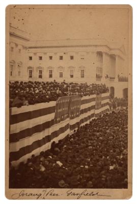 Lot #69 James A. Garfield Inauguration Cabinet Photo by Mathew Brady - Image 1