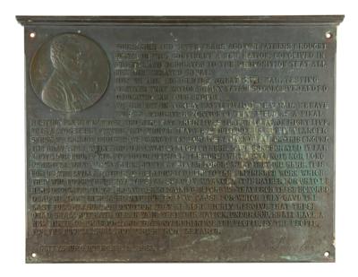Lot #16 Abraham Lincoln: Gettysburg Address Large Bronze Plaque - Image 1