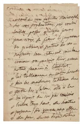Lot #626 Andre Gretry Autograph Letter Signed - Image 1