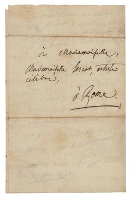 Lot #626 Andre Gretry Autograph Letter Signed - Image 3