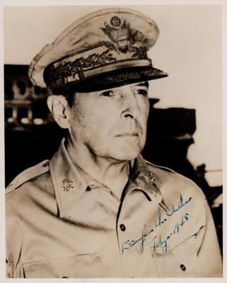 Lot #267 Douglas MacArthur Signed Photograph - Image 1