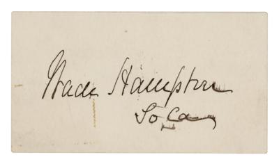 Lot #277 Wade Hampton Signature - Image 1