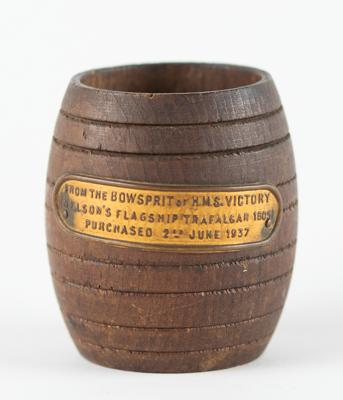 Lot #285 Horatio Nelson: HMS Victory Wooden Artifact: A piece of the bowsprit from Lord Nelson's flagship, HMS Victory - Image 1