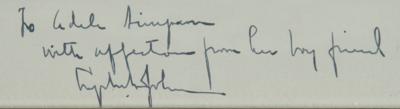 Lot #80 Lyndon B. Johnson Signed Photograph - Image 3