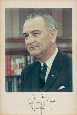 Lot #81 Lyndon B. Johnson Signed Photograph - Image 1