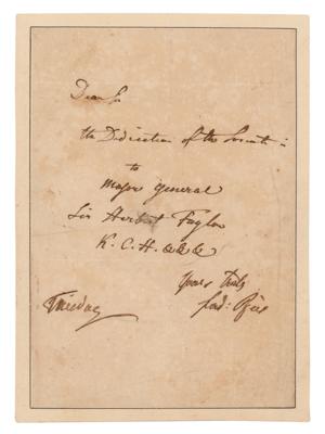 Lot #650 Ferdinand Ries Autograph Letter Signed