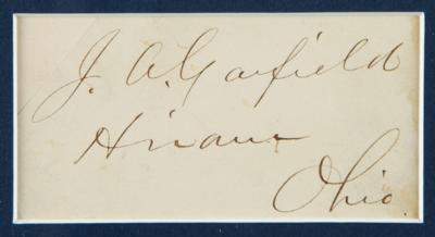 Lot #68 James A. Garfield Signature - Image 2