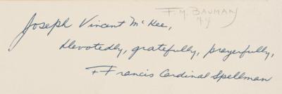 Lot #238 Francis Cardinal Spellman Oversized Signed Photograph - Image 2