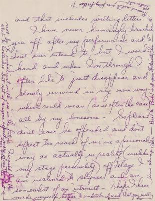Lot #567 Liberace Autograph Letter Signed - Image 4