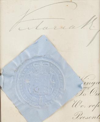 Lot #228 Queen Victoria Signature - Image 2
