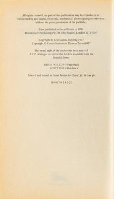 Lot #441 J. K. Rowling: Rare Presentation First Edition of 'Harry Potter and the Philosopher's Stone' - Image 4