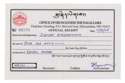 Lot #163 Dalai Lama and Desmond Tutu Signed Photograph - Image 2