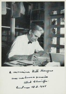 Lot #235 Albert Schweitzer Signed Photograph - Image 1