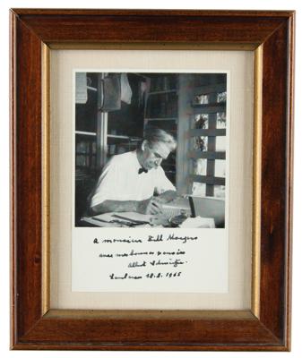 Lot #235 Albert Schweitzer Signed Photograph - Image 2