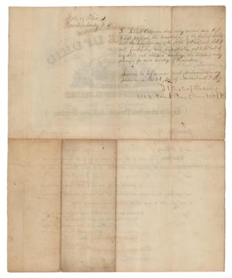 Lot #73 Rutherford B. Hayes Document Signed as Governor - Image 2