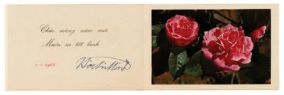 Lot #112 Ho Chi Minh Signed New Year's Card - Image 1