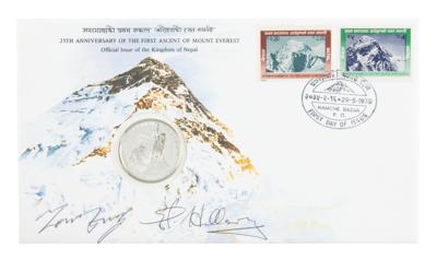 Lot #183 Edmund Hillary and Tenzing Norgay First Day Cover - Image 1