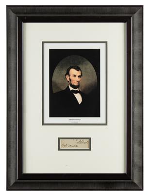 Lot #14 Abraham Lincoln Signature as President - Image 1