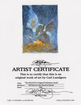 Lot #416 Carl Lundgren Original Concept Artwork - Image 2