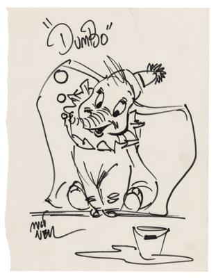 Lot #419 Milt Neil Signed Sketch