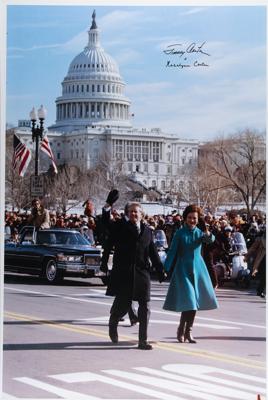 Lot #52 Jimmy and Rosalynn Carter Oversized Signed Photograph - Image 1