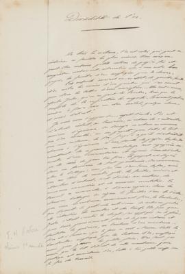 Lot #171 Jean-Henri Fabre Handwritten Notes - Image 1