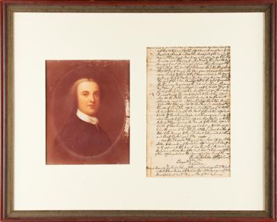 Lot #106 Richard Stockton Autograph Document Signed Twice - Image 1
