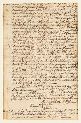Lot #106 Richard Stockton Autograph Document Signed Twice - Image 2