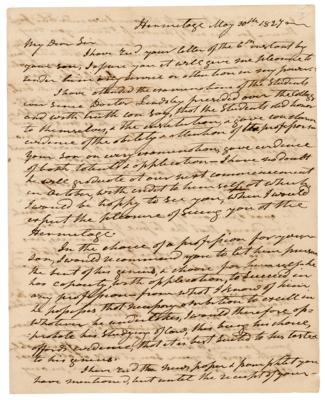 Lot #7 Andrew Jackson ALS on Mudslinging in 1828: 