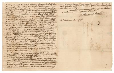 Lot #7 Andrew Jackson ALS on Mudslinging in 1828: 