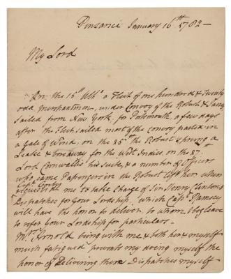 Lot #263 Benedict Arnold ALS with News on Cornwallis and Clinton - Image 2