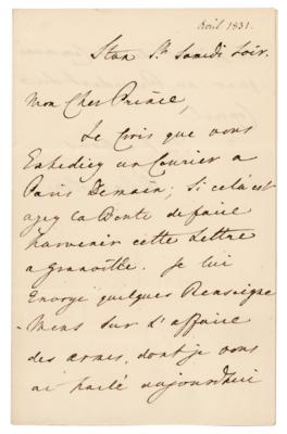 Lot #215 Lord Henry Palmerston Autograph Letter Signed - Image 1