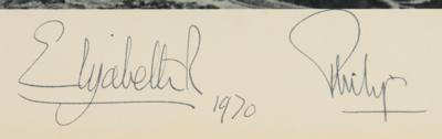 Lot #119 Queen Elizabeth II and Prince Philip Signed Photogravure - Image 3
