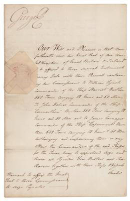 Lot #200 King George III Document Signed - Image 1