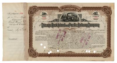 Lot #128 J. Pierpont Morgan Signed Bond Certificate - Image 1
