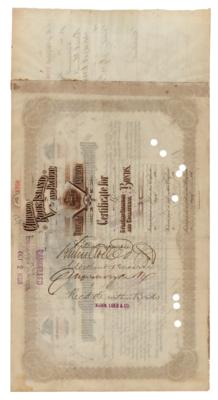 Lot #128 J. Pierpont Morgan Signed Bond Certificate - Image 2