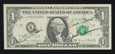 Lot #357 Skylab Project (3) Crew-Signed One-Dollar Bills - Image 2