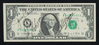 Lot #357 Skylab Project (3) Crew-Signed One-Dollar Bills - Image 3