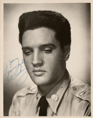 Lot #580 Elvis Presley Signed Oversized Photograph from G.I. Blues - Image 1