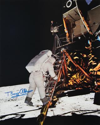 Lot #319 Buzz Aldrin Signed Photographic Print - Image 1