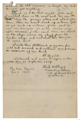 Lot #139 John Dillinger: Prosecutor's Archive from First Arrest - Image 6