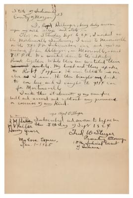 Lot #139 John Dillinger: Prosecutor's Archive from First Arrest - Image 7