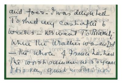 Lot #259 Wallis, Duchess of Windsor Autograph Letter Signed - Image 2