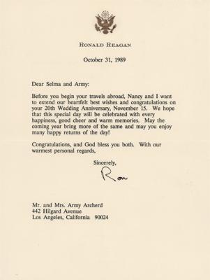 Lot #96 Ronald Reagan Typed Letter Signed - Image 1